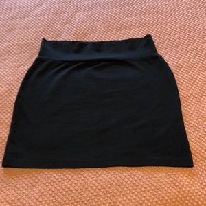 Stretchy Black Mini Skirt